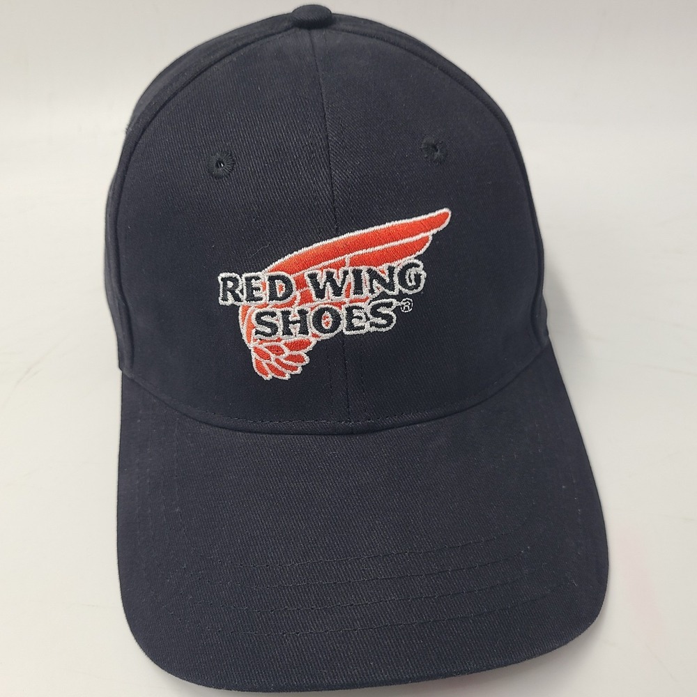 Red Wing Shoes Hat Adjustable Black Red Logo Cotton‎ Casual Everyday Wear Men
